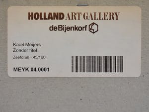 Karel Meijers - Face - Ingelijst - Groot kopen? Bied vanaf 1!