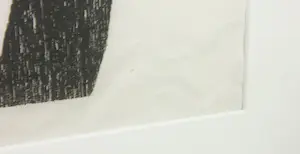 Jef Diederen - Houtsnede, Figuur in rood vlak - Ingelijst (Groot) kopen? Bied vanaf 1!