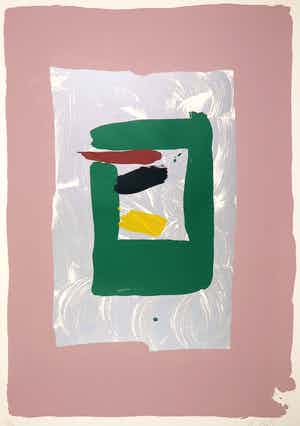 Kikuo Saito - Zeefdruk, Pink Square verkocht voor € 100!