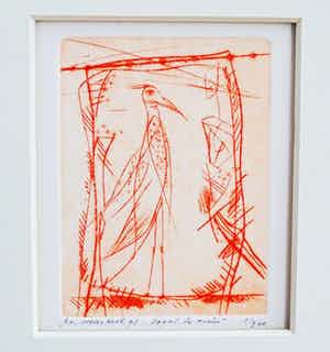 Ko Oosterkerk - Vogel in tuin verkocht voor € 75!