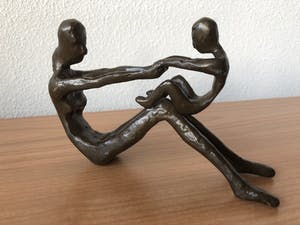Brons (Onbekend) - Bronzen beeld moeder met kind. kopen? Bied vanaf 20!