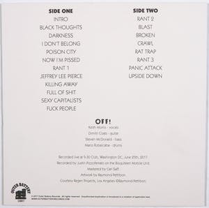 Off! - Live At 9:30 Club (Dimitri versie - Zwart wit Vinyl) kopen? Bied vanaf 1!
