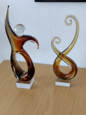 Glasblazerij Leerdam - Twee prachtige kristallen objecten kopen? Bied vanaf 40!