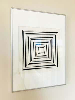 Karel Lengkeek - Zonder titel (ingelijst) verkocht voor € 150!