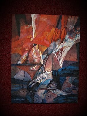 Maria Chakarova - Gelauwerd Bulgaars Grafica - Groot 1993 expressionistisch Litho gesigneerd kopen? Bied vanaf 10!