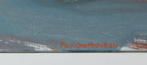 Paul Overhaus - Olieverf op doek, Zonsondergang II - Ingelijst kopen? Bied vanaf 80!