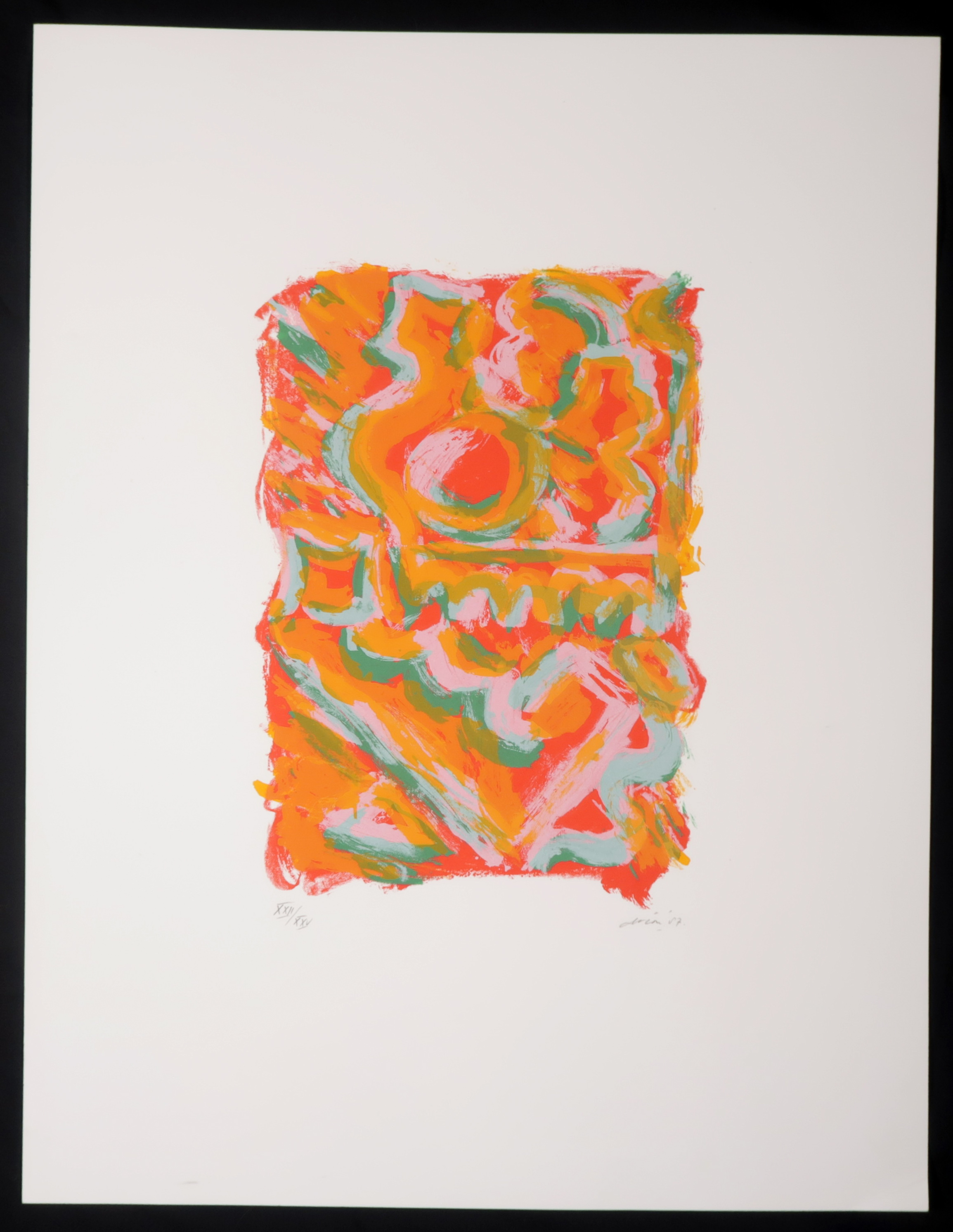 Wim Drion - Litho, Abstracte compositie kopen? Bied vanaf 1!