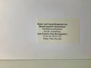 Sam Francis - Twee originele persfoto's Duitsland - 1993 kopen? Bied vanaf 58!