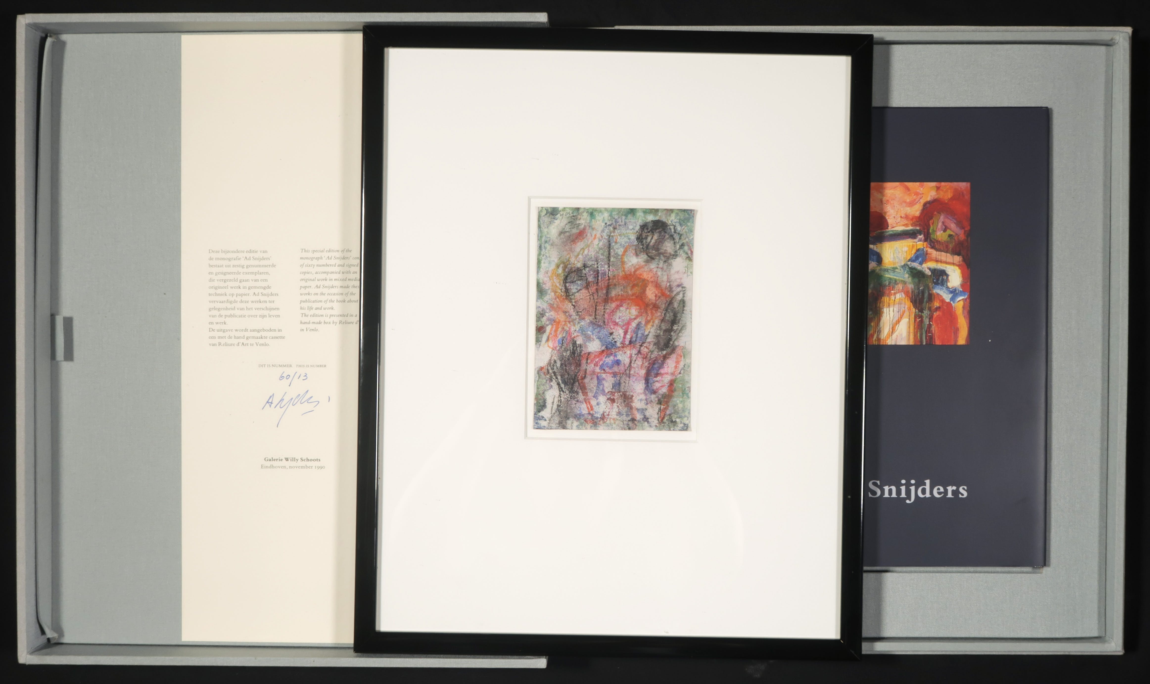 Ad Snijders - Bijzondere uitgave: monografie + origineel werk in gemengde techniek kopen? Bied vanaf 50!