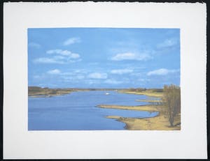 Henk van de Laar - Zeefdruk, Rivier en land kopen? Bied vanaf 45!