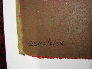 Wim Motz - E(preuve) D(artiste) Lithografie "Haven Rotterdam met tanker" 1956 - gesigneerd kopen? Bied vanaf 39!