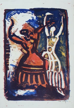 Wim Motz - Litho 'De dans' kopen? Bied vanaf 45!