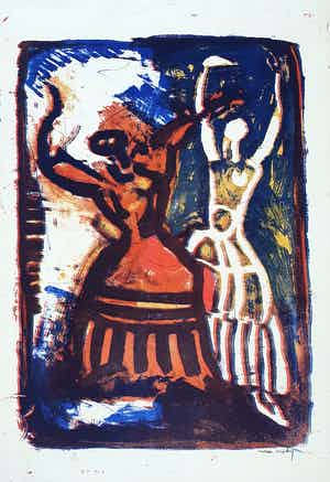 Wim Motz - Litho 'De dans' verkocht voor € 45!