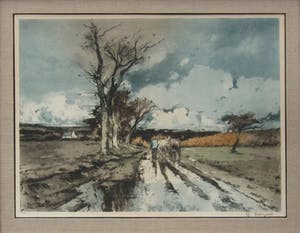 Ferdinand Luigini - Op het platteland - aquatint/ets, 1926 kopen? Bied vanaf 50!