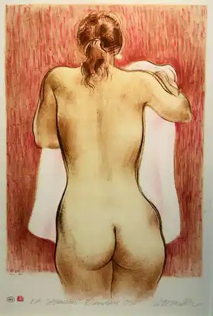Enric Adsera Riba - Zonder titel maar met lijst! verkocht voor € 45!