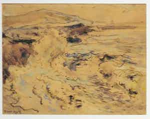 Evert Moll - Aquarel, Zonder titel verkocht voor € 50!
