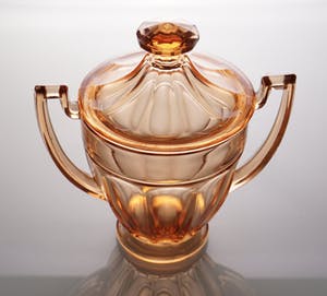 Val-Saint-Lambert - Luxval - Art deco compotier Noémie - Rosaline kleur - 1935 kopen? Bied vanaf 1!