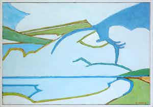 Paul Overhaus - Olieverf op doek, Winter- Ingelijst verkocht voor € 80!