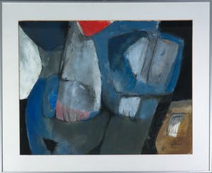 Jos Schimmer - Gouache op papier, Doorbraak - Ingelijst kopen? Bied vanaf 100!