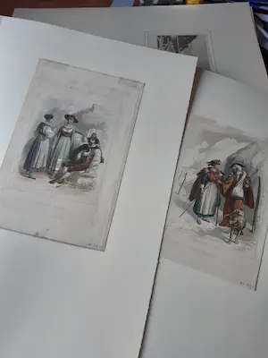 Niet of onleesbaar gesigneerd - Lot van meer dan 200 prenten kopen? Bied vanaf 1!