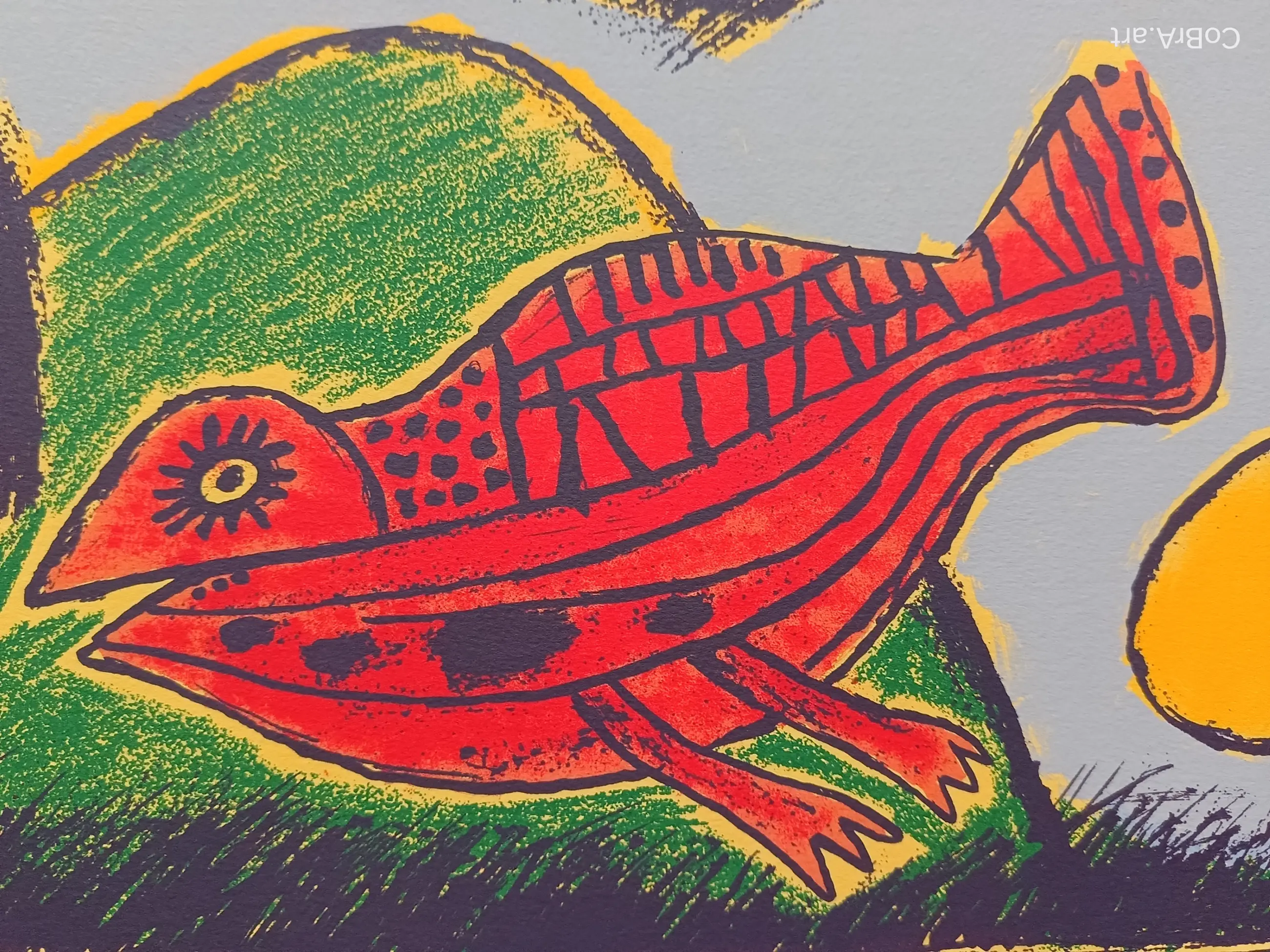 Corneille De komst van de vogel Verkocht Kunstveiling.nl