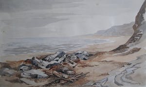 Thijs Mauve - Aquarel strand van Cornwall kopen? Bied vanaf 45!