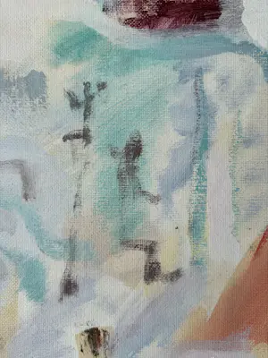 Klaas Boonstra - olieverf op board | 'Fantasiewereld' (Groot werk) kopen? Bied vanaf 600!