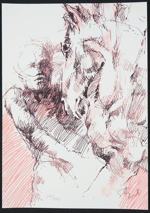 Nico Vrielink - Frank Lejeune, Martin van Dijk e.a., Lot van 10 zeefdrukken kopen? Bied vanaf 1!