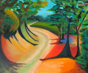 Niet of onleesbaar gesigneerd - Acrylverf op doek, Zonder titel - Ingelijst kopen? Bied vanaf 1!