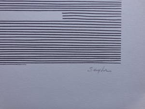 Michel Seuphor - LOT VAN 2 STUKS / GEOMETRIE / ZW-W LITHO / 75x55cm / SIG kopen? Bied vanaf 45!