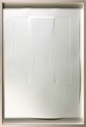 Harry van Kuyk - Reliëfdruk, H (uit het Groot Abecedarium) - Ingelijst verkocht voor € 150!