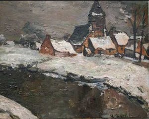 Vic Gentils - schilderij op paneel, handgesigneerd, ingelijst kopen? Bied vanaf 260!
