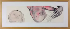 AcheterRineke Marsman - Potlood en aquarel op papier (collage), Zonder titel - Ingelijst? Enchérissez de 125!