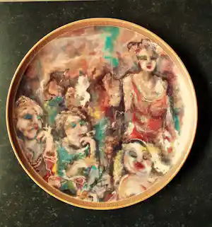 Guy Olivier - Kunstbord 'Parijs bij nacht' verkauft für € 65!