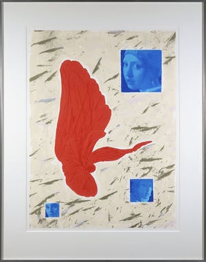 Herman van der Weert - Zeefdruk, Zonder titel - Ingelijst kopen? Bied vanaf 1!