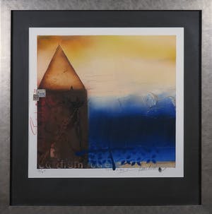 Theo Koster - Handbewerkte pigmentdruk en collage, Seascapes - Ingelijst kopen? Bied vanaf 1!