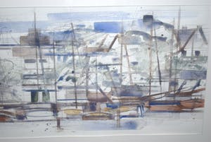 Niet of onleesbaar gesigneerd - Zandhoek Amsterdam 1996 - (architecten)tekening met aquarel kopen? Bied vanaf 10!