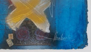Theo Koster - Indiaprent X op blauw kopen? Bied vanaf 20!