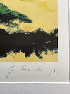 Jan Commandeur - Abstract, hand gesigneerd,1973, ingelijst kopen? Bied vanaf 30!