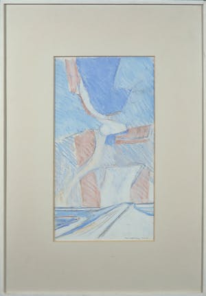 Paul Overhaus - Pasteltekening, Duinlandschap - Ingelijst kopen? Bied vanaf 50!