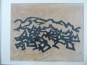 Wim Noordhoek - Abstract ""landschap"" kopen? Bied vanaf 50!