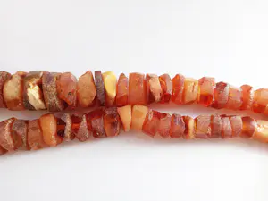 Baltisch barnsteen collier, natuurlijke honingkleur ruwe stenen, onbehandeld. kopen? Bied vanaf 75!