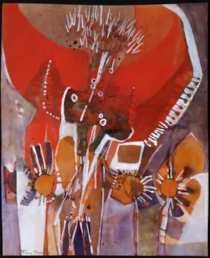 Fanny Mazure - Gouache op papier, Zonder titel kopen? Bied vanaf 1!