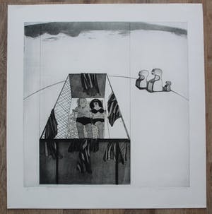 Kees Spermon - Kees Spermon - ets/aquatint: zonder titel - 1969 kopen? Bied vanaf 45!