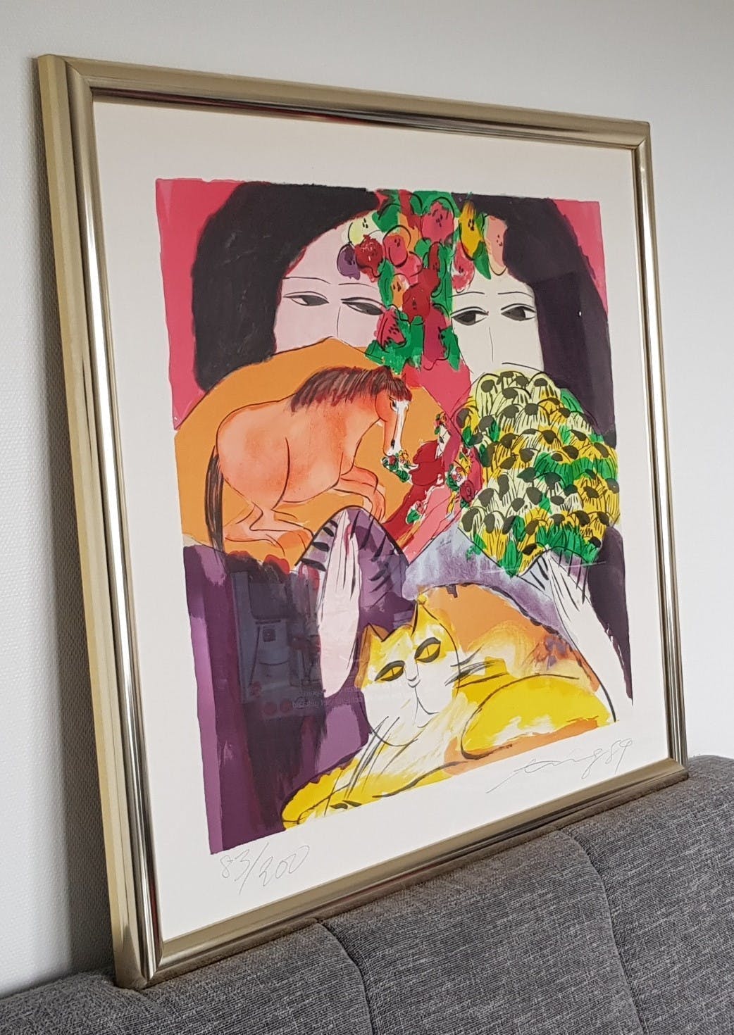 Walasse Ting - Springtime is here (zeer groot!) kopen? Bied vanaf 600!