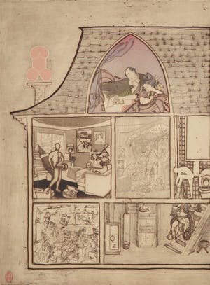 Noboru Sawai - Ets, The House of Many Mansions - West kopen? Bied vanaf 70!