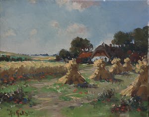 Arnout van Gilst - C3827 , korenschoven op het veld kopen? Bied vanaf 150!