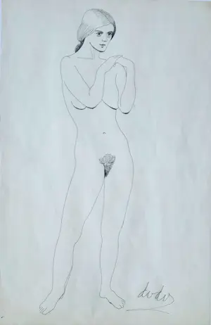 Dora van der Veen - staande naakt kopen? Bied vanaf 110!