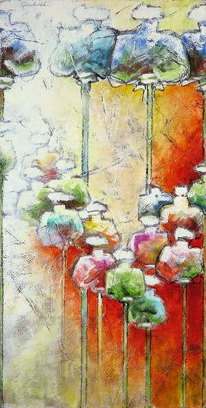 Carla Raadsveld - Acryl op doek, Bloemen (Groot) kopen? Bied vanaf 80!