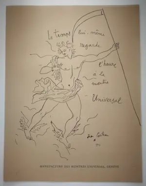 Jean Cocteau - Figuur. Reclametekening. kopen? Bied vanaf 1!